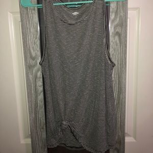 Black & White Stripe Tank Top